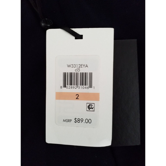 DKNY The Essex Pant Slim Leg Black Mid Rise Size 2 Stretch Workwear - Picture 6 of 7